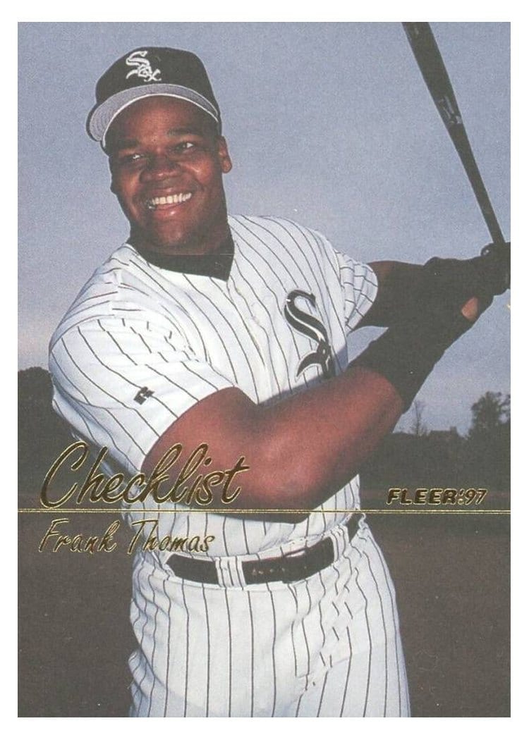 1997 Fleer Base Set Frank Thomas #726 card