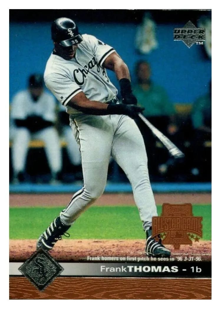 1997 Upper Deck Frank Thomas #40 card