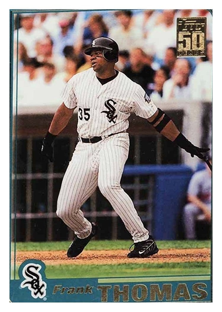 2001 Topps Base Set Frank Thomas #240 card