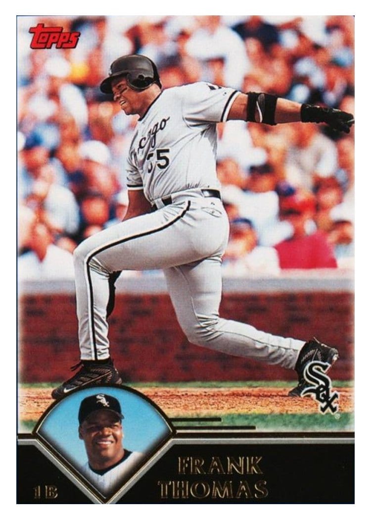 2003 Topps Base Set Frank Thomas #109 card
