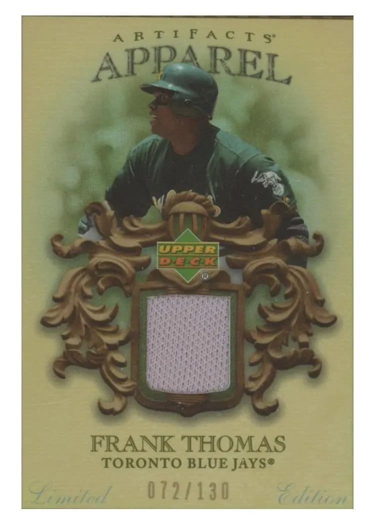 2007 Upper Deck Artifacts MLB Apparel Frank Thomas #MLB-FT card