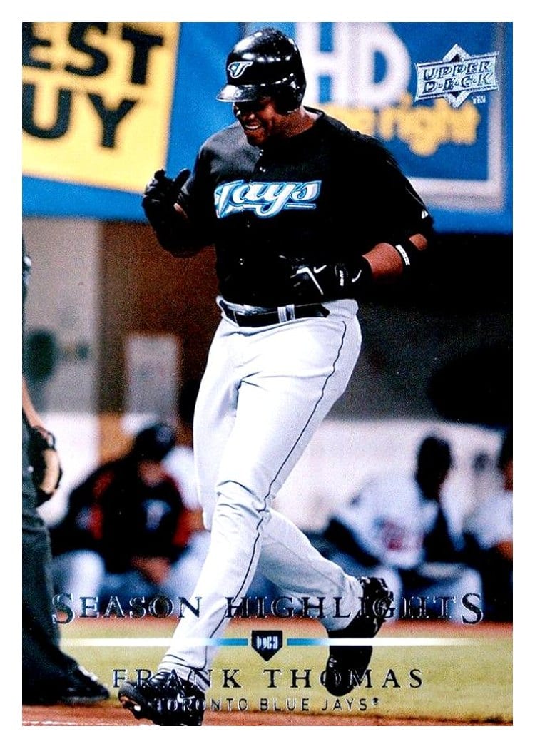 2008 Upper Deck Base Set Frank Thomas #386 card
