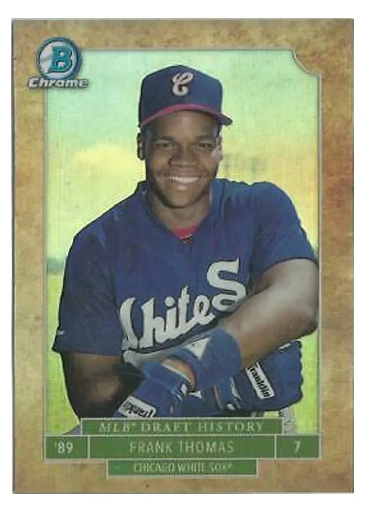 2016 Bowman Draft Chrome MLB History Frank Thomas #MLBD-FT card