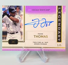 2024 Topps Definitive Collection Legendary Autographs Frank Thomas #LAC-FT card