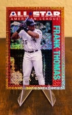 2025 Topps 1990 Topps Baseball All Stars Chrome Refractor Frank Thomas #90ASC-36 card