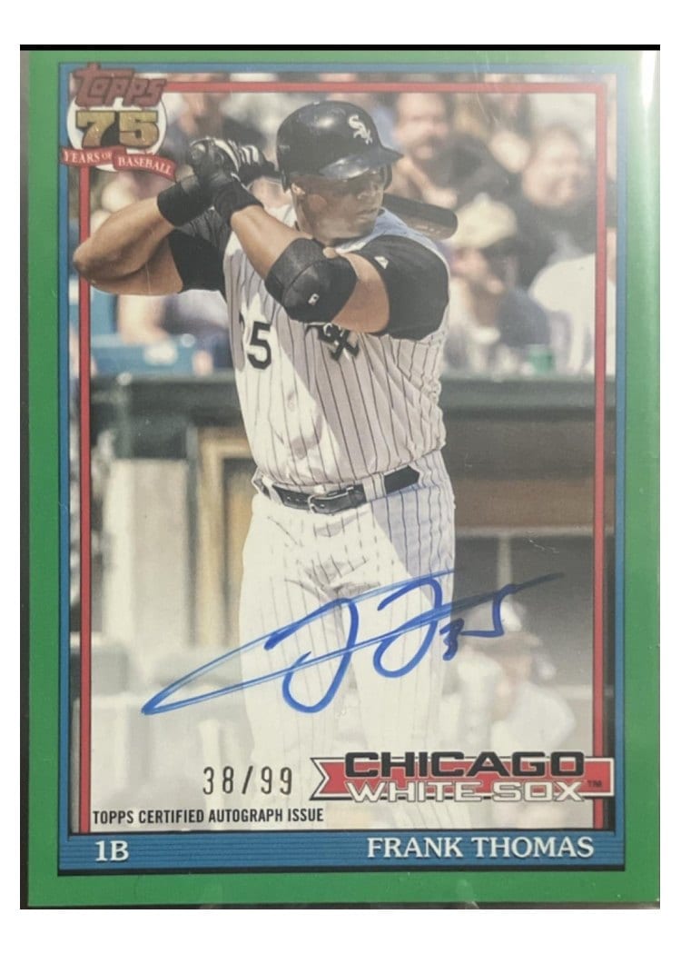 2026 Topps 1991 Topps Autographs Frank Thomas #91A-FT card