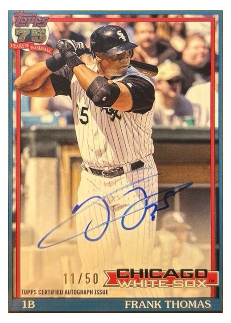 2026 Topps 1991 Topps Autographs Frank Thomas #91A-FT card
