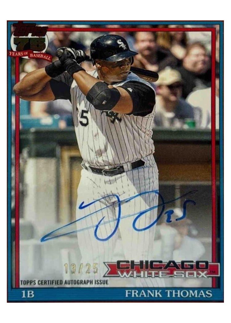 2026 Topps 1991 Topps Autographs Frank Thomas #91A-FT card