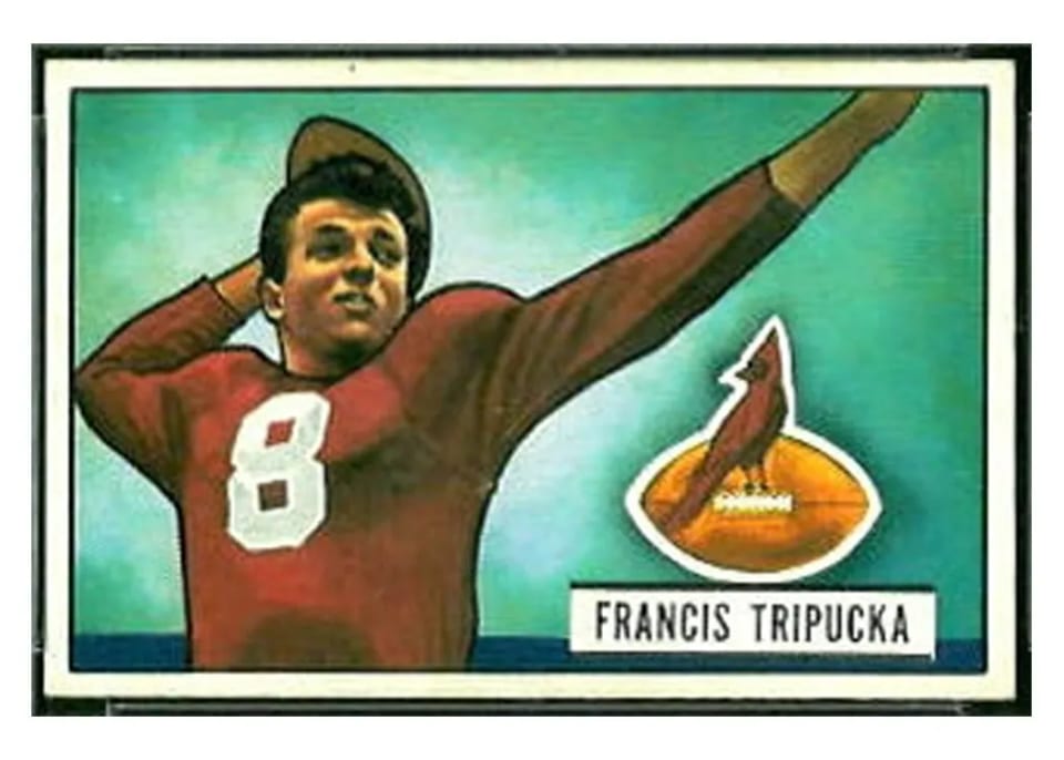 1951 Bowman Frank Tripucka #29 card