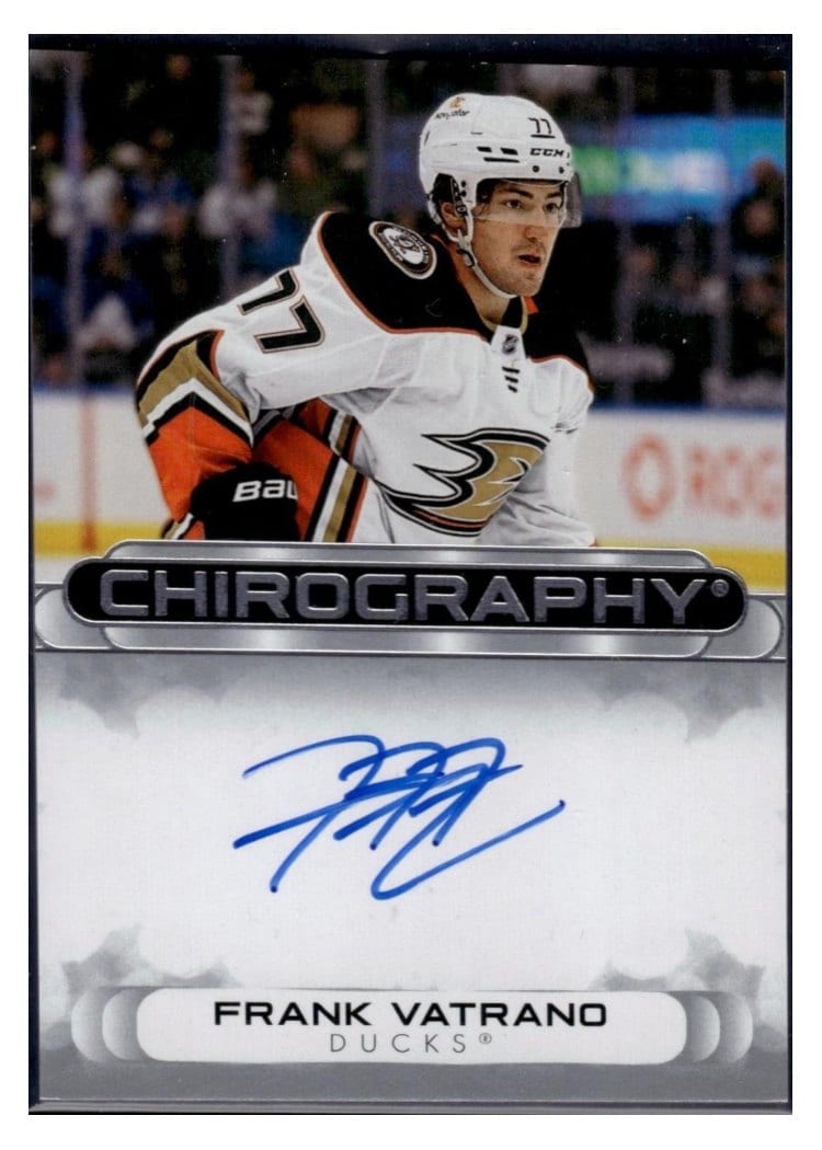 2023-24 SP Authentic Chirography Frank Vatrano #C-FV card
