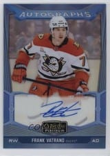 2024-25 O-Pee-Chee Platinum Blue Rainbow Autographs Frank Vatrano #BA-FV card