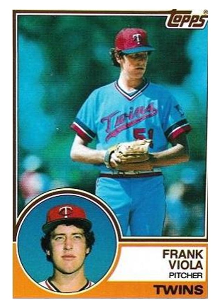 1983 Topps Frank Viola #586 card