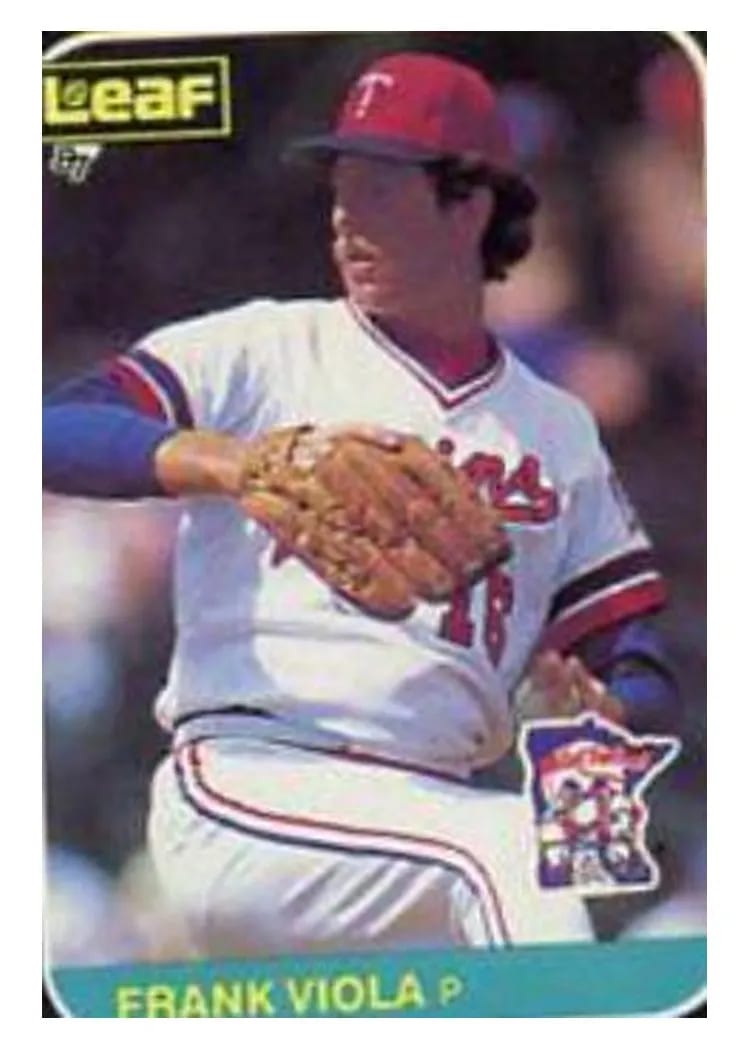 1987 Leaf Frank Viola #74 card