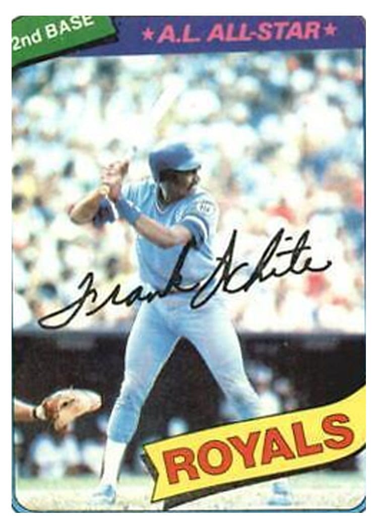 1980 Topps Frank White #45 card