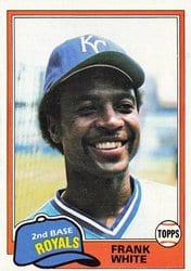 1981 Topps Base Set Frank White #330 card