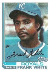 1982 Topps Base Set Frank White #645 card