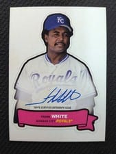 2024 Topps Archives 1968 Topps Action All-Stars Autographs Frank White #68AA-FW card