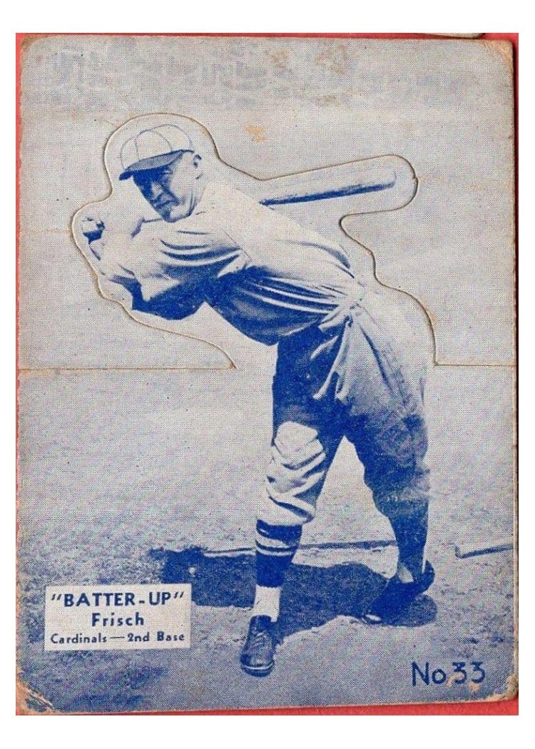 1934 Batter Up Frankie Frisch #33 card