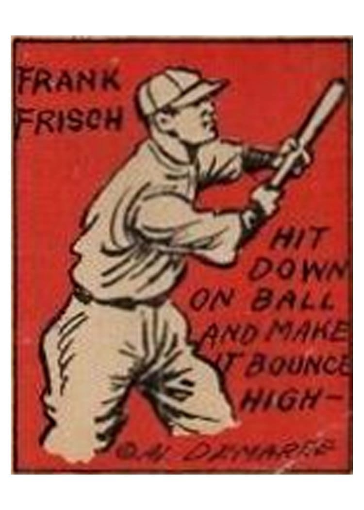 1935 Schutter Johnson Frankie Frisch #4 card