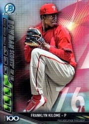 2017 Bowman Scouts Top 100 Franklyn Kilome #BTP-76 card