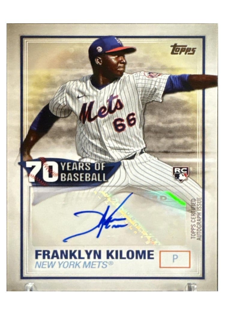 2021 Topps 70 Years of Baseball Autographs Franklyn Kilome #70YA-FK card