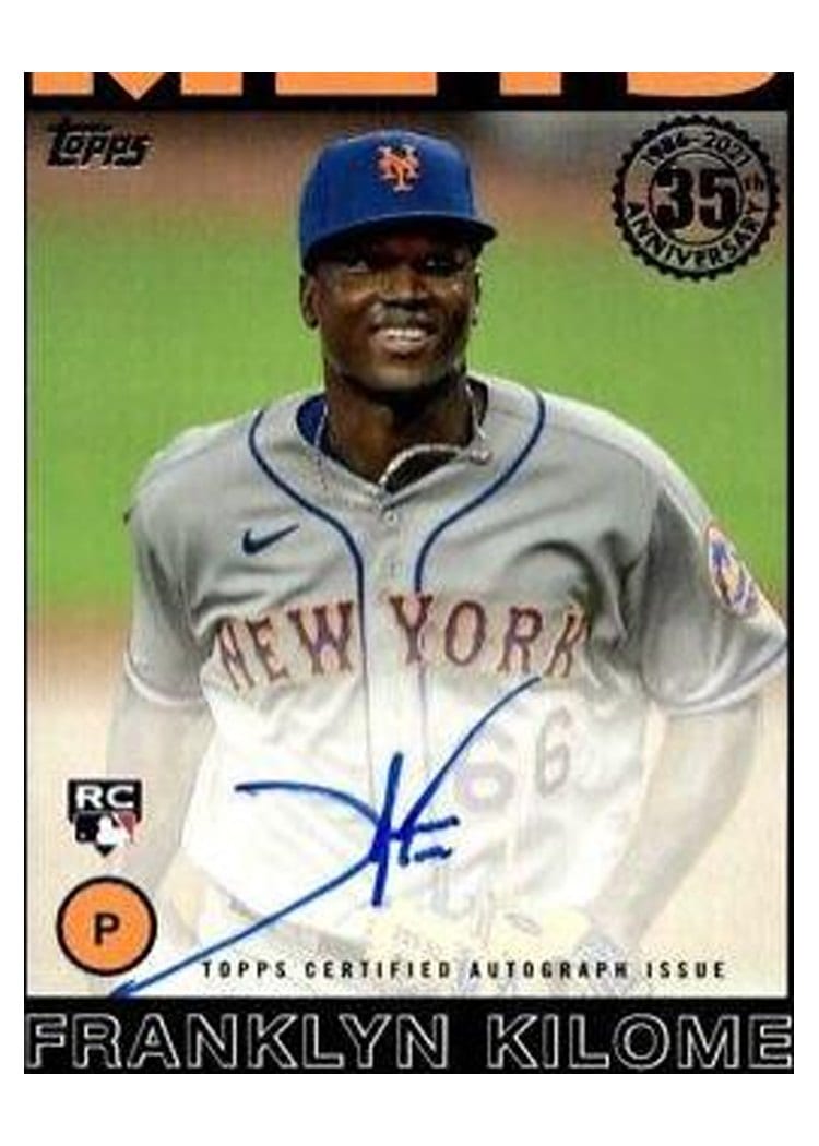 2021 Topps Update 1986 Topps Autographs Franklyn Kilome #86B-FK card