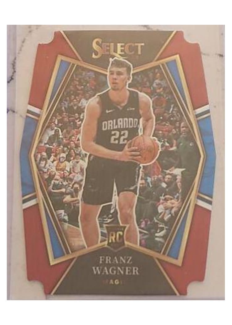 2021-22 Panini Select Base Set Franz Wagner Maroon Prizm Die Cut #120 card