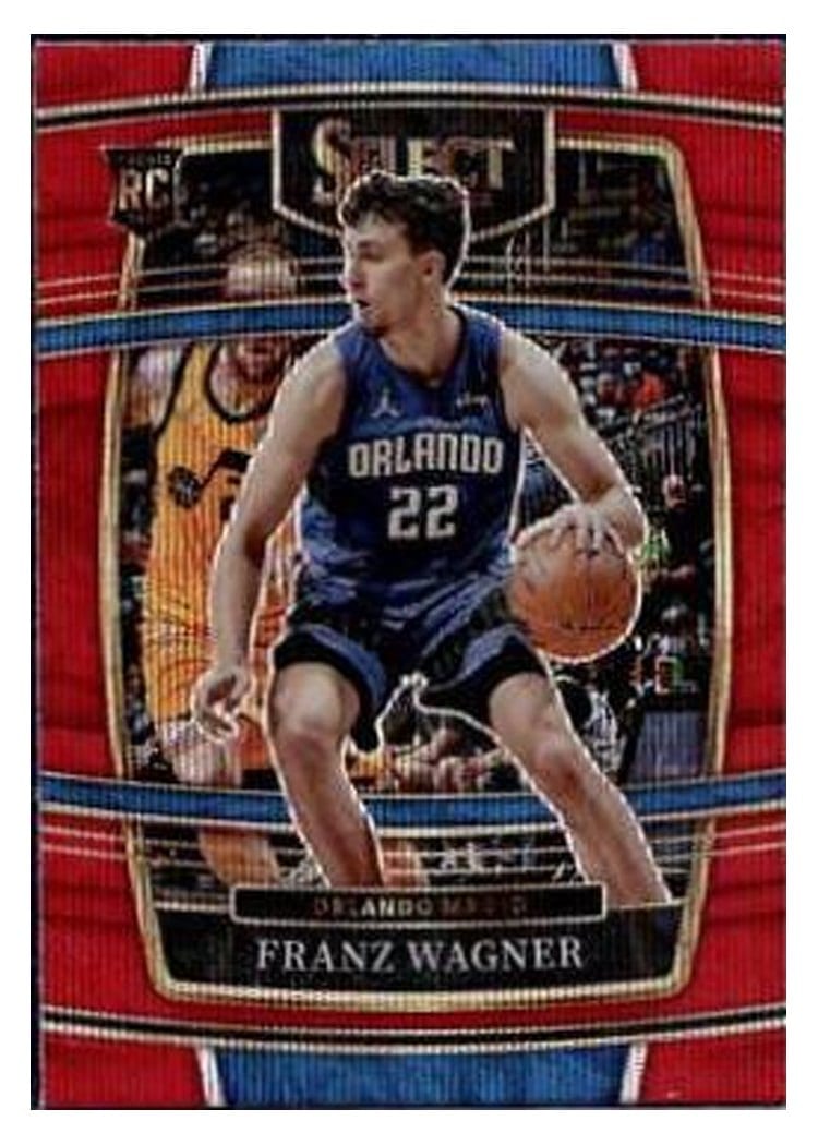 2021-22 Panini Select Base Set Franz Wagner Red Wave Prizm #15 card