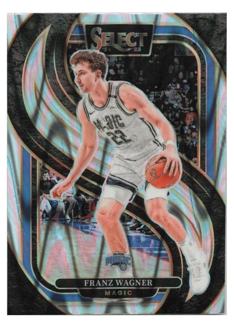 2024-25 Panini Select Base Set Franz Wagner Green Tectonic Prizm #157 card