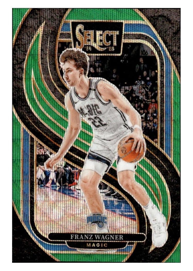 2024-25 Panini Select Base Set Franz Wagner Green Wave Prizm #157 card