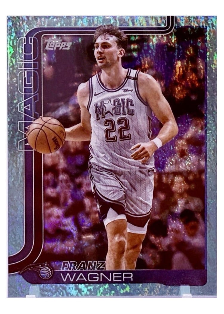 2025-26 Topps Base Set Franz Wagner Holo Aqua Foil #88 card