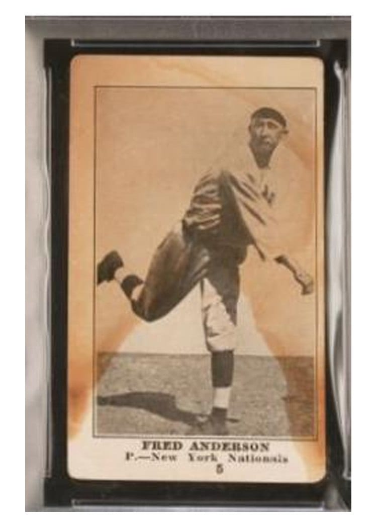 1917 Collins McCarthy Fred Anderson Blank Back #5 card
