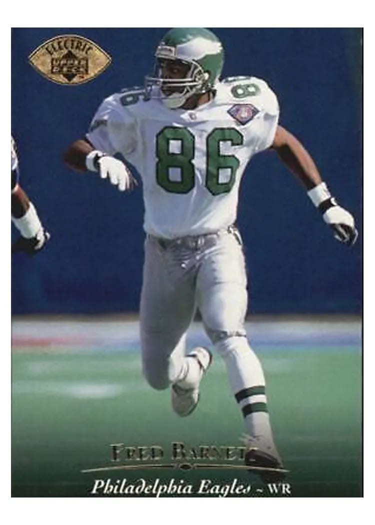 1995 Upper Deck Fred Barnett #34 card