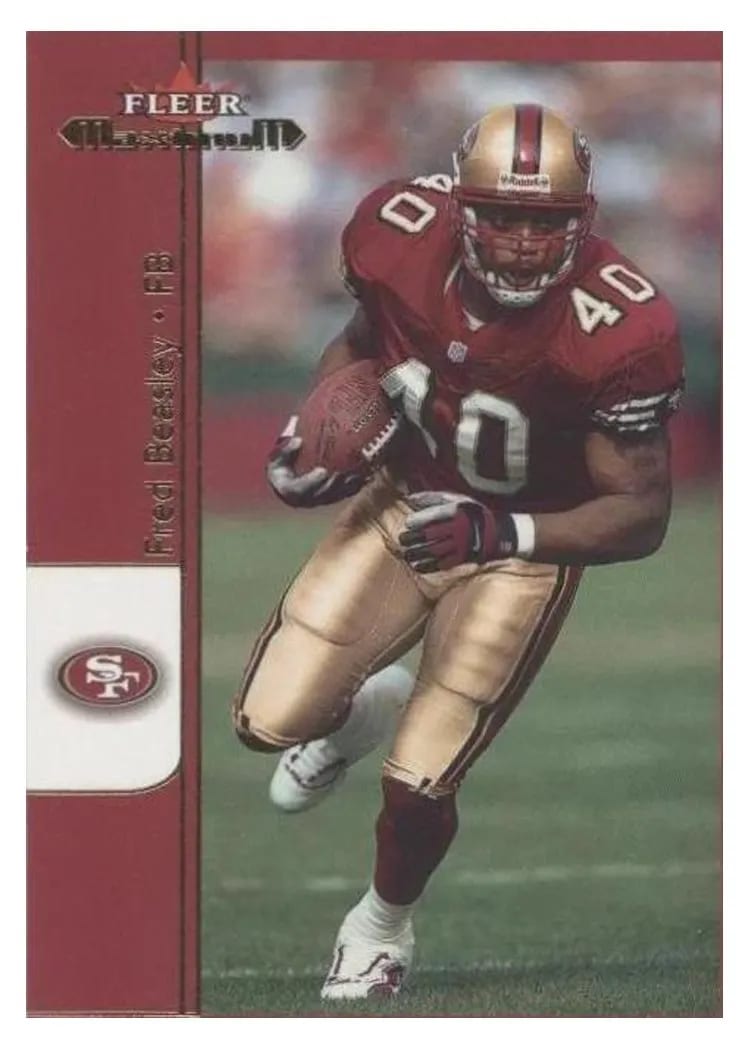 2002 Fleer Maximum Fred Beasley #90 card