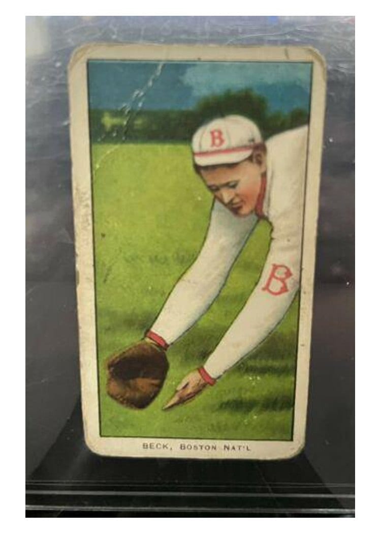 1909 T206 Sovereign 350 Fred Beck card