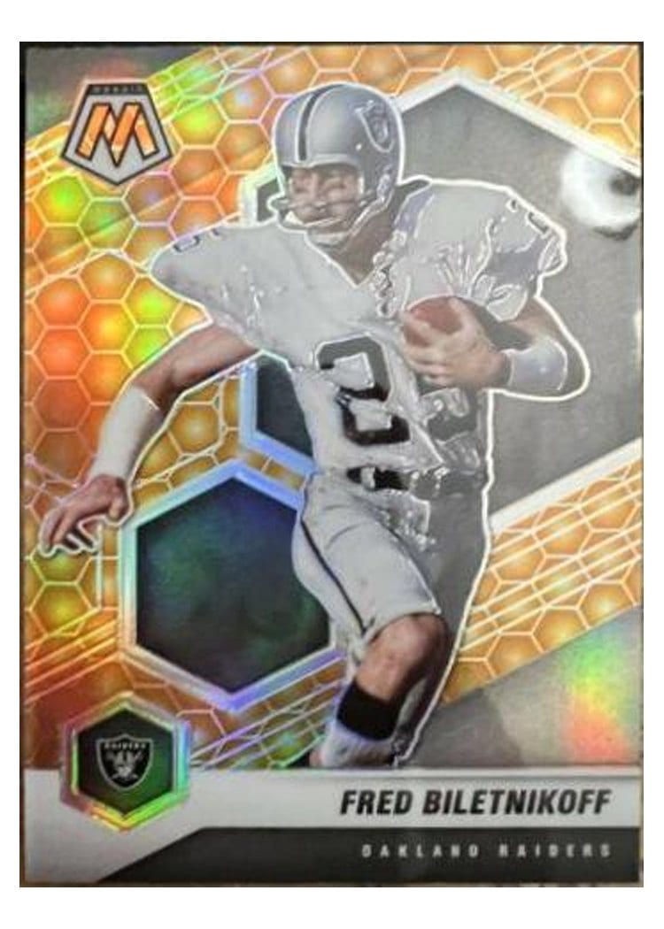 2021 Panini Mosaic Base Set Fred Biletnikoff #105 card