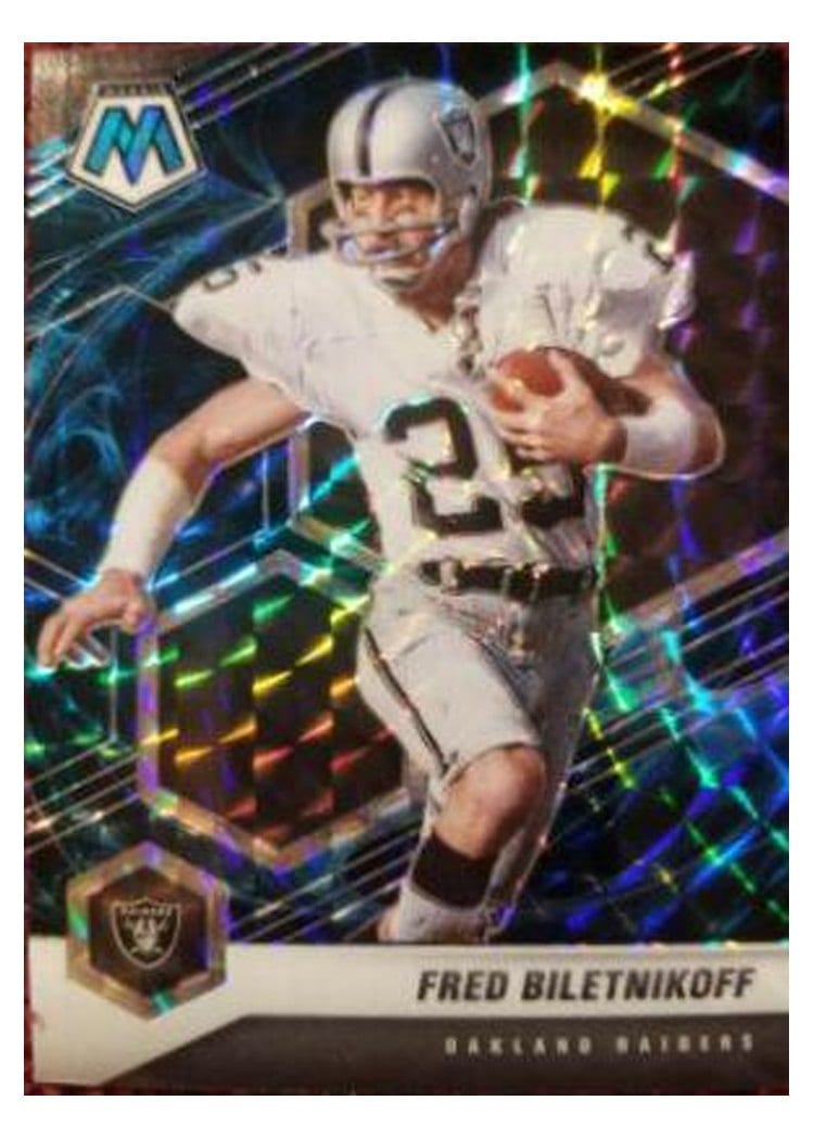2021 Panini Mosaic Base Set Fred Biletnikoff #105 card