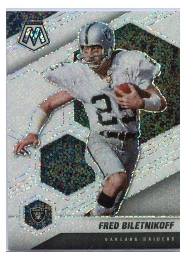 2021 Panini Mosaic Base Set Fred Biletnikoff #105 card