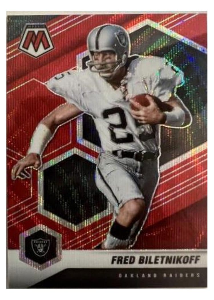 2021 Panini Mosaic Base Set Fred Biletnikoff #105 card