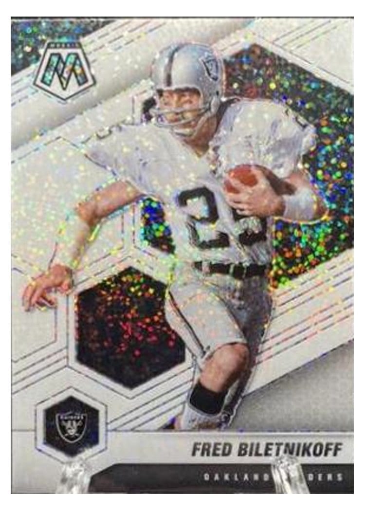 2021 Panini Mosaic Base Set Fred Biletnikoff White Sparkle #105 card