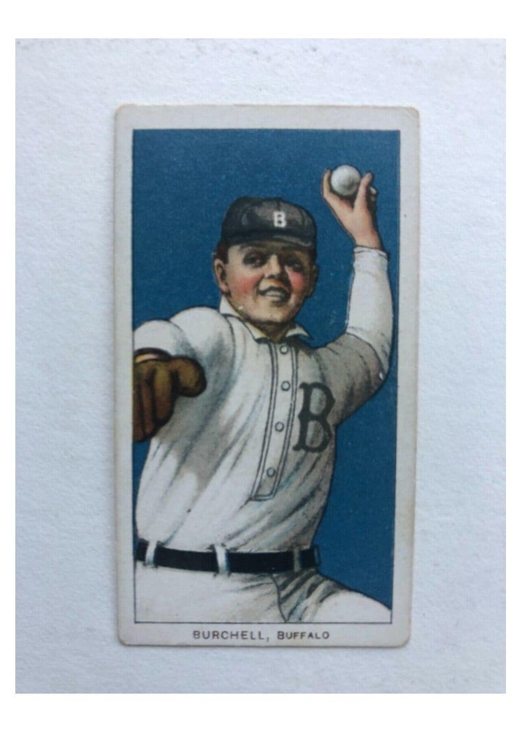 1909 T206 Sweet Caporal 350 Factory 30 Fred Burchell card