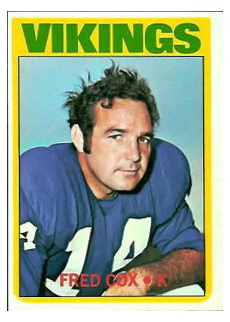 1972 Topps Fred Cox #194 card