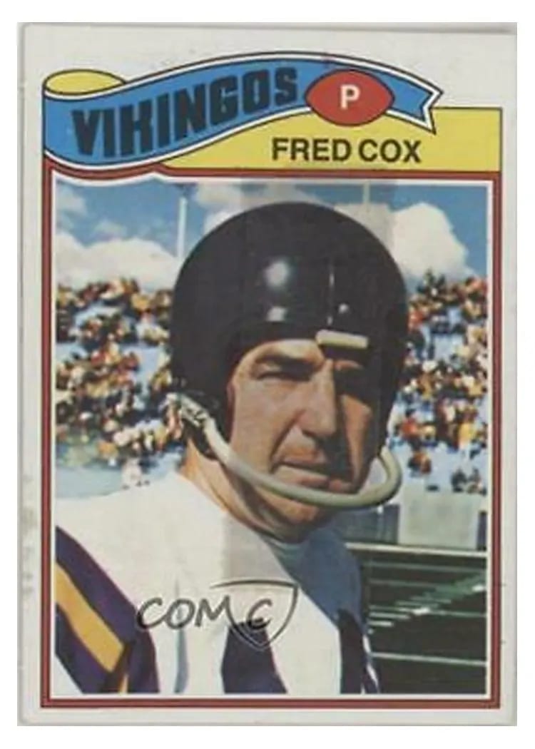 1977 Topps Mexican Fred Cox #46 card