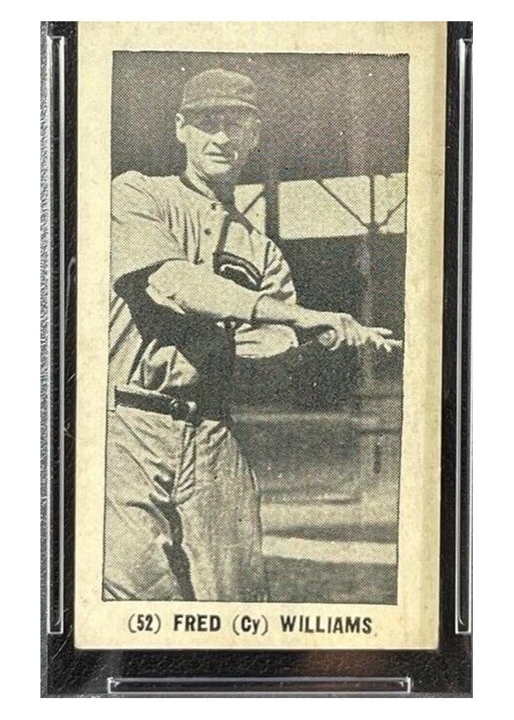 1928 W502 Fred Cy Williams #52 card