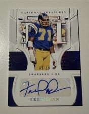 2020 Panini National Treasures Signatures Fred Dean #S-FD card