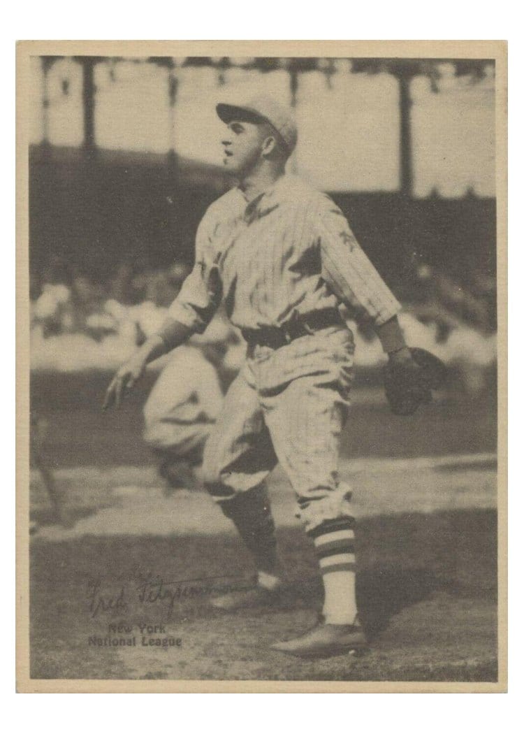 1929 R316 Kashin Publications Fred Fitzsimmons card