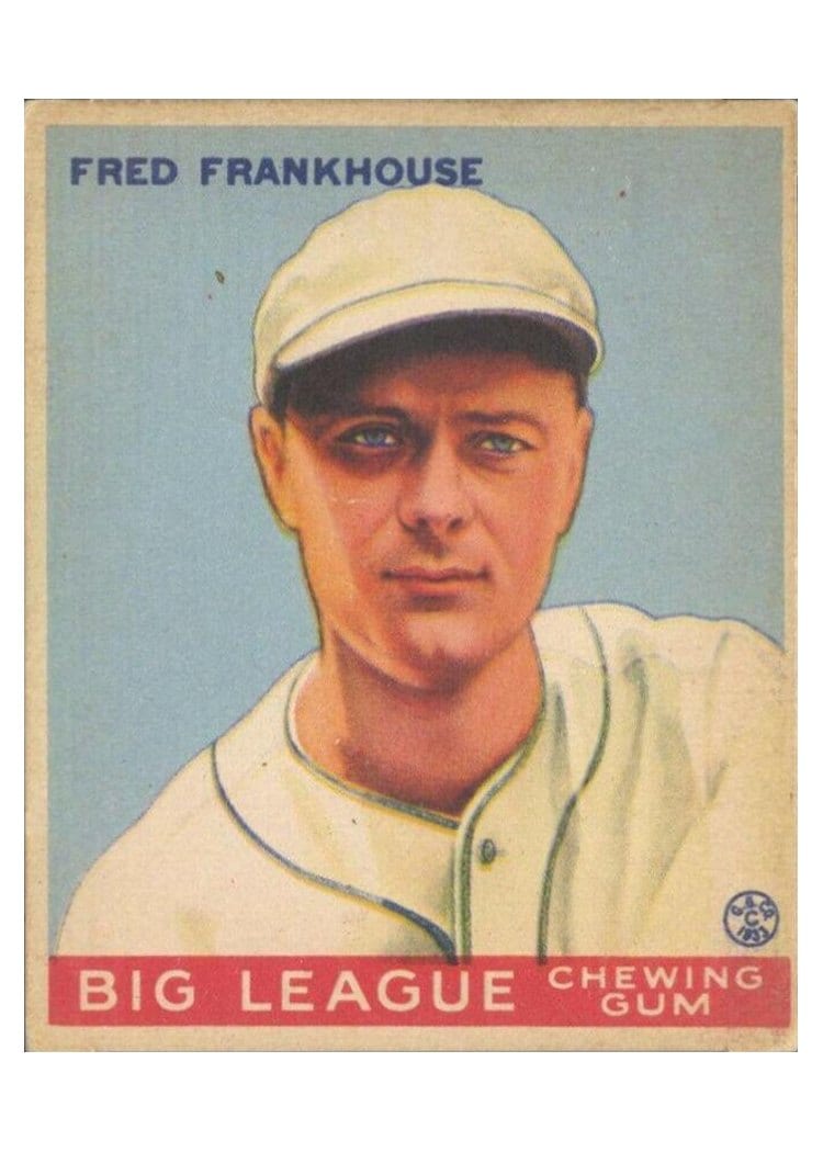 1933 Goudey Fred Frankhouse #131 card