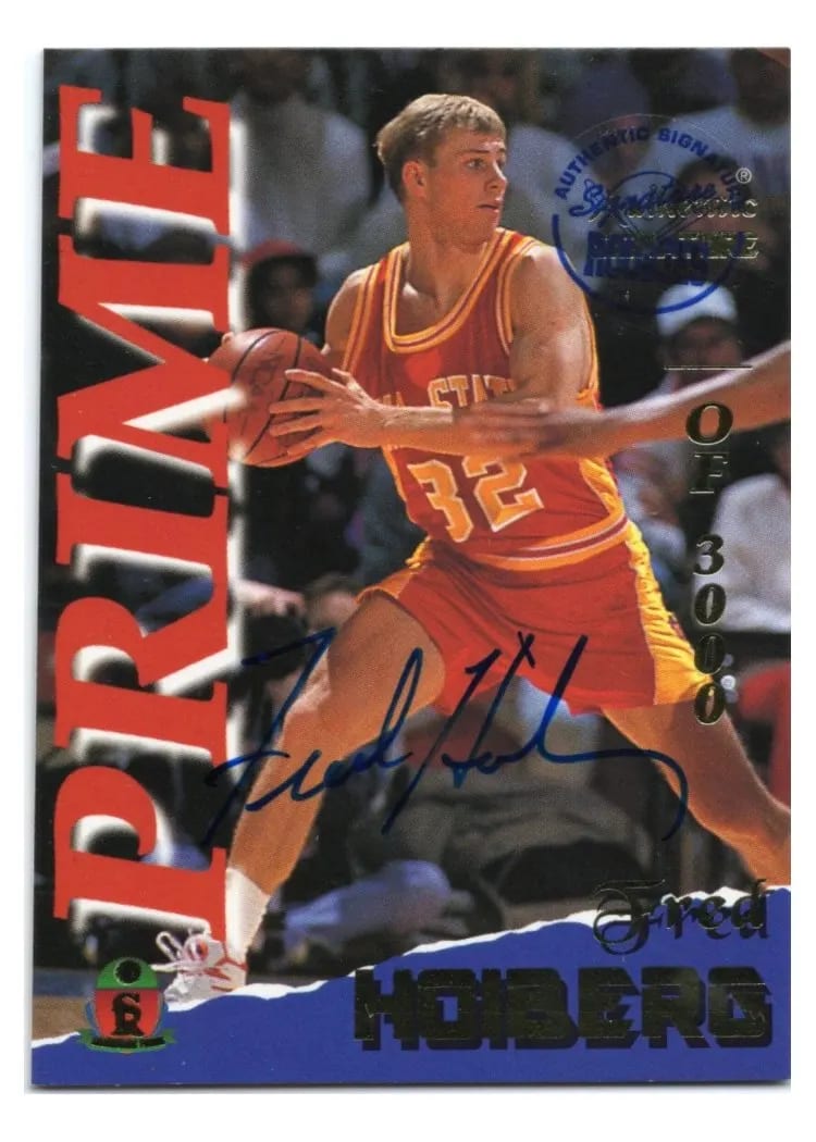 1995 Signature Rookies Fame and Fortune Fred Hoiberg #18 card