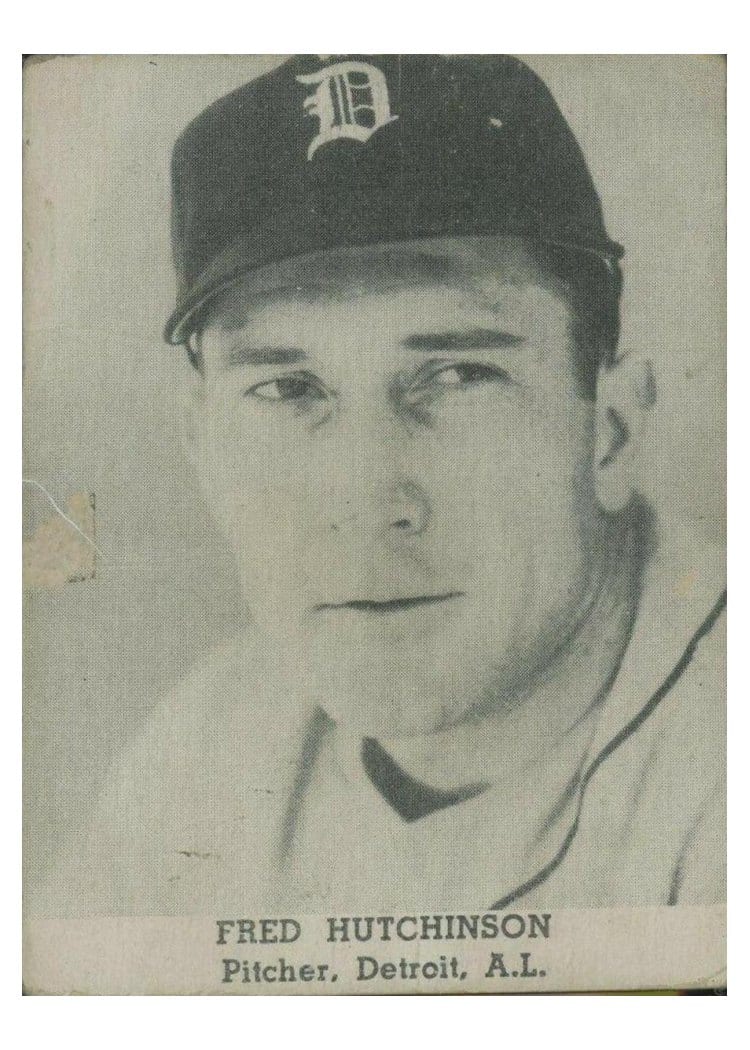 1947 Tip Top Bread Fred Hutchinson card