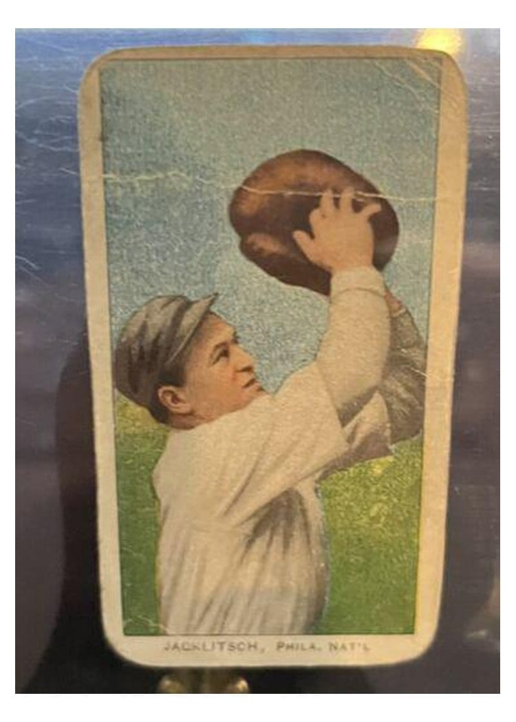 1909 T206 Sovereign 350 Fred Jacklitsch card